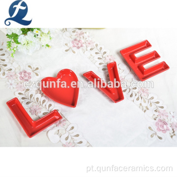 Conjuntos de letras de decoração de amor romântico